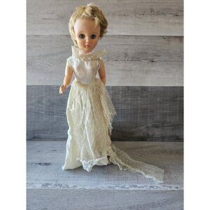 Vintage Allied Eastern Doll 1950s Marked AE 2006-13 20" High Heeled Blonde